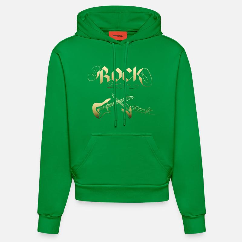 Rock star - Sweat à capuche bio ajusté fabriqué en UE - City Green