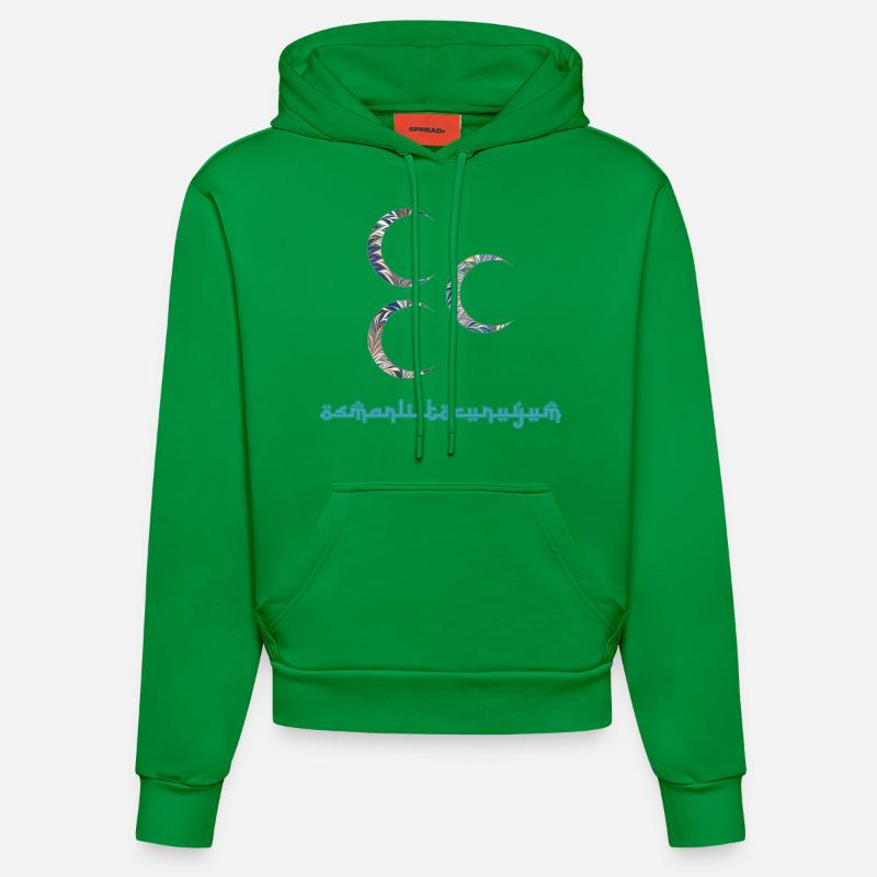 demi-lune e 733 - Sweat à capuche bio ajusté fabriqué en UE - City Green
