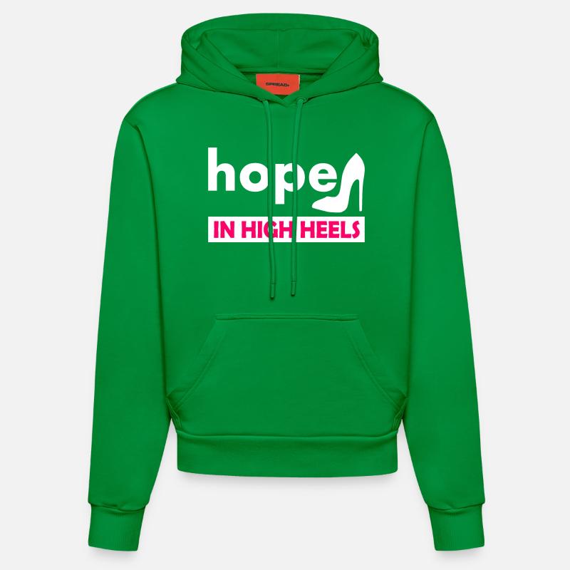 hope in high heels - Sweat à capuche bio ajusté fabriqué en UE - City Green