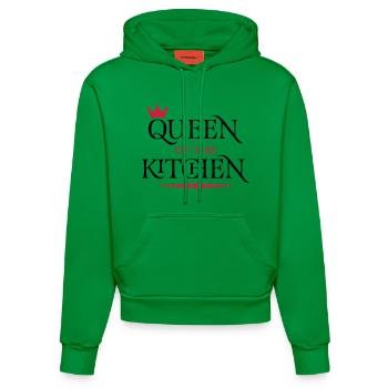 Queen of the Kitchen - Organic Fitted Hoodie Made in EU - City Green - Front