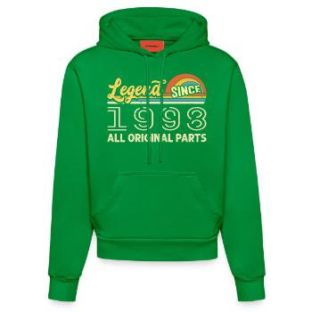 Legendär seit 1998 Geburtstag 1998 Jahrgang 1998 - Organic Fitted Hoodie Made in EU - City Green - Vorne