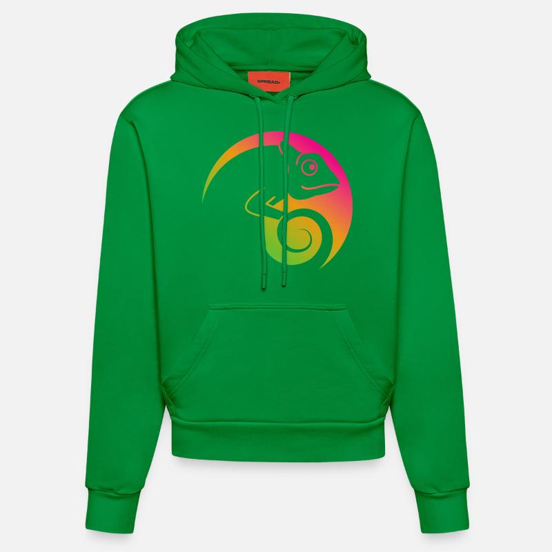 CHAMÄLION - Sweat à capuche bio ajusté fabriqué en UE - City Green