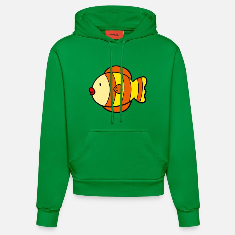 Poisson doux - Sweat à capuche bio ajusté fabriqué en UE - City Green
