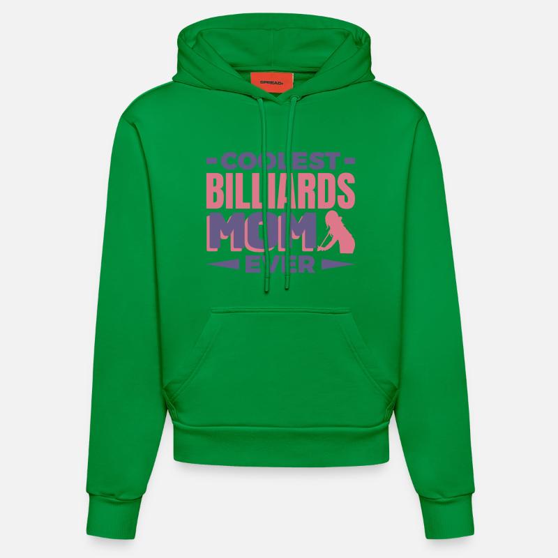 Mère de billard - Sweat à capuche bio ajusté fabriqué en UE - City Green