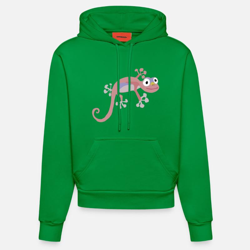 Rangei - Salamandre Rose Délicate - Sweat à capuche bio ajusté fabriqué en UE - City Green