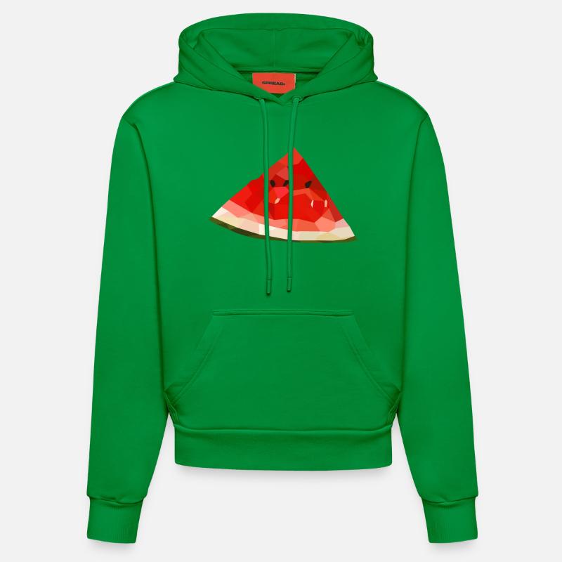 Fruit de melon d'eau - Sweat à capuche bio ajusté fabriqué en UE - City Green