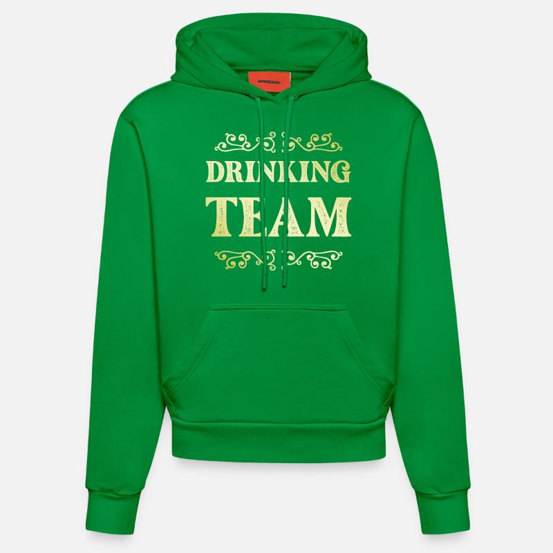Équipe de boisson - Sweat à capuche bio ajusté fabriqué en UE - City Green