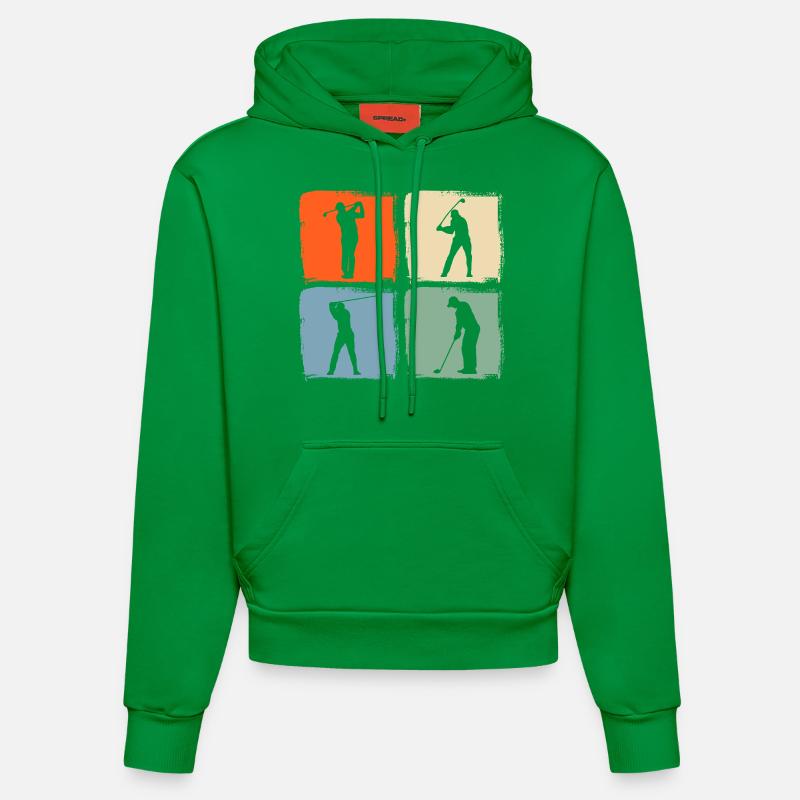 Golf des golfeurs - Sweat à capuche bio ajusté fabriqué en UE - City Green