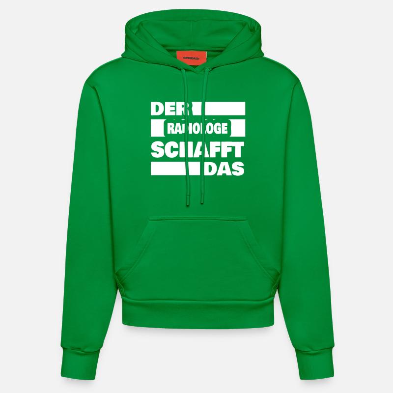 Radiologue comme travail - Sweat à capuche bio ajusté fabriqué en UE - City Green