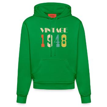 1999 Vintage Geschenk in limitierter Auflage - Organic Fitted Hoodie Made in EU - City Green - Vorne