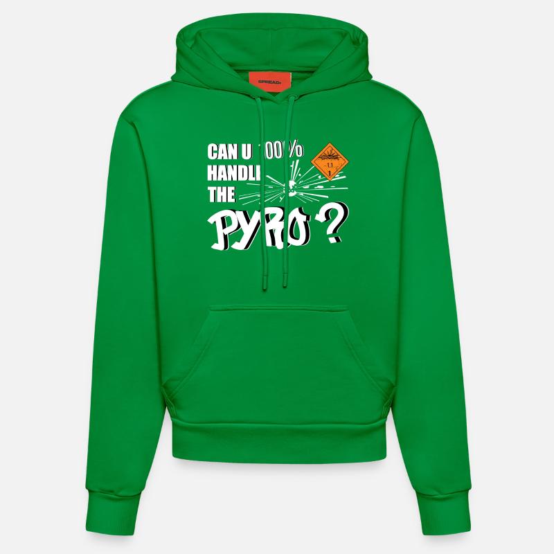 Pyro Fireworks - Sweat à capuche bio ajusté fabriqué en UE - City Green