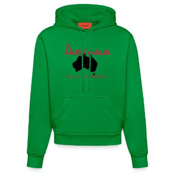 Australien - Organic Fitted Hoodie Made in EU - City Green - Vorne