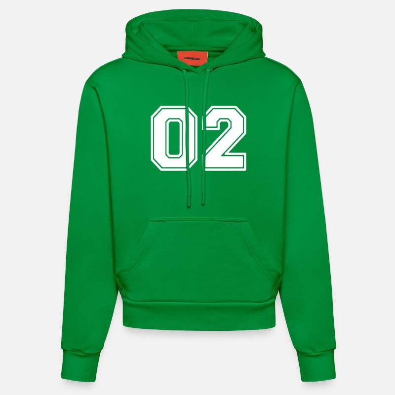 02 - Sweat à capuche bio ajusté fabriqué en UE - City Green