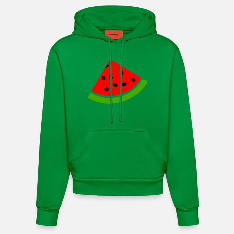 Melon pastèque - Sweat à capuche bio ajusté fabriqué en UE - City Green