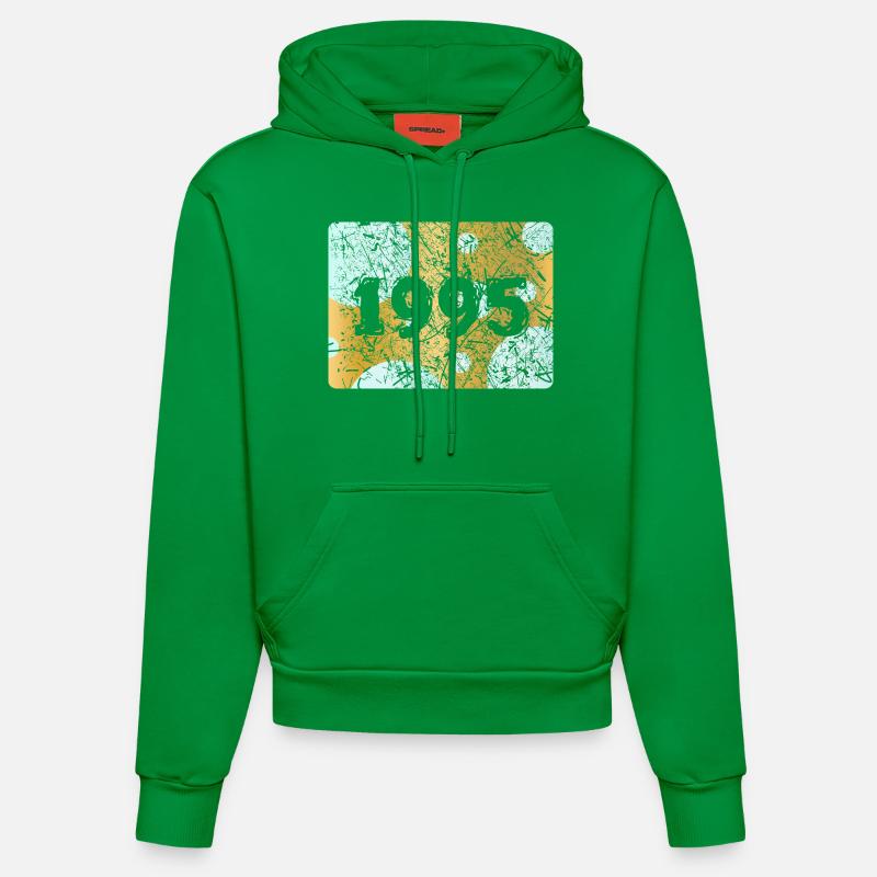 1995 1995 - Sweat à capuche bio ajusté fabriqué en UE - City Green