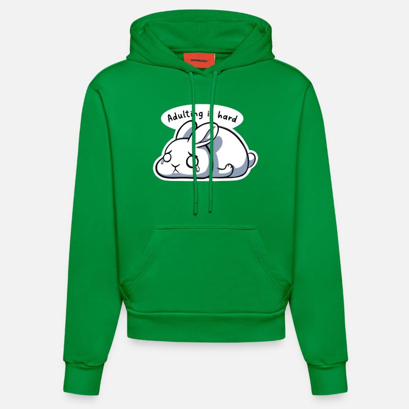 L’âge adulte est difficile - Sweat à capuche bio ajusté fabriqué en UE - City Green