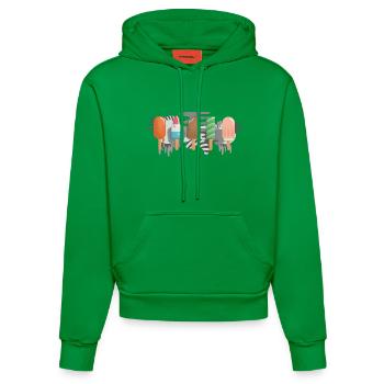 Eis am Stiel - Organic Fitted Hoodie Made in EU - City Green - Vorne