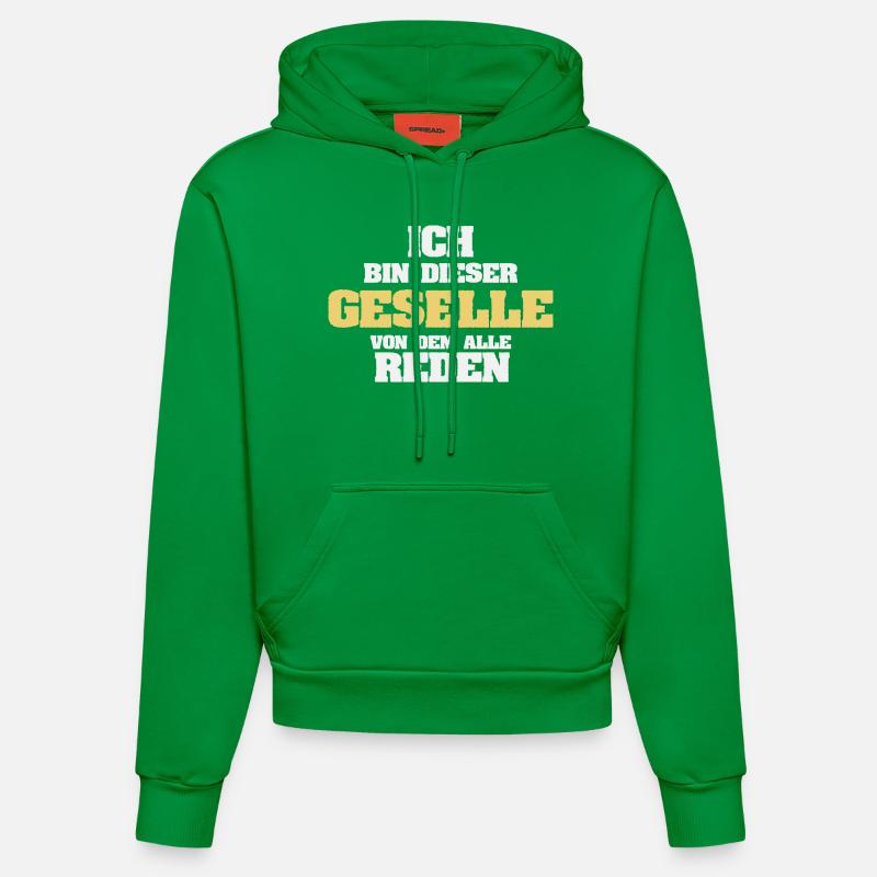 Compagnon comme profession - Sweat à capuche bio ajusté fabriqué en UE - City Green