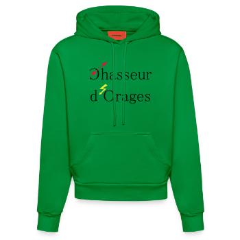 chasseur d'orages - Sweat à capuche bio ajusté fabriqué en UE - City Green - Devant
