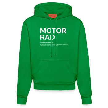 Motorrad - Organic Fitted Hoodie Made in EU - City Green - Vorne