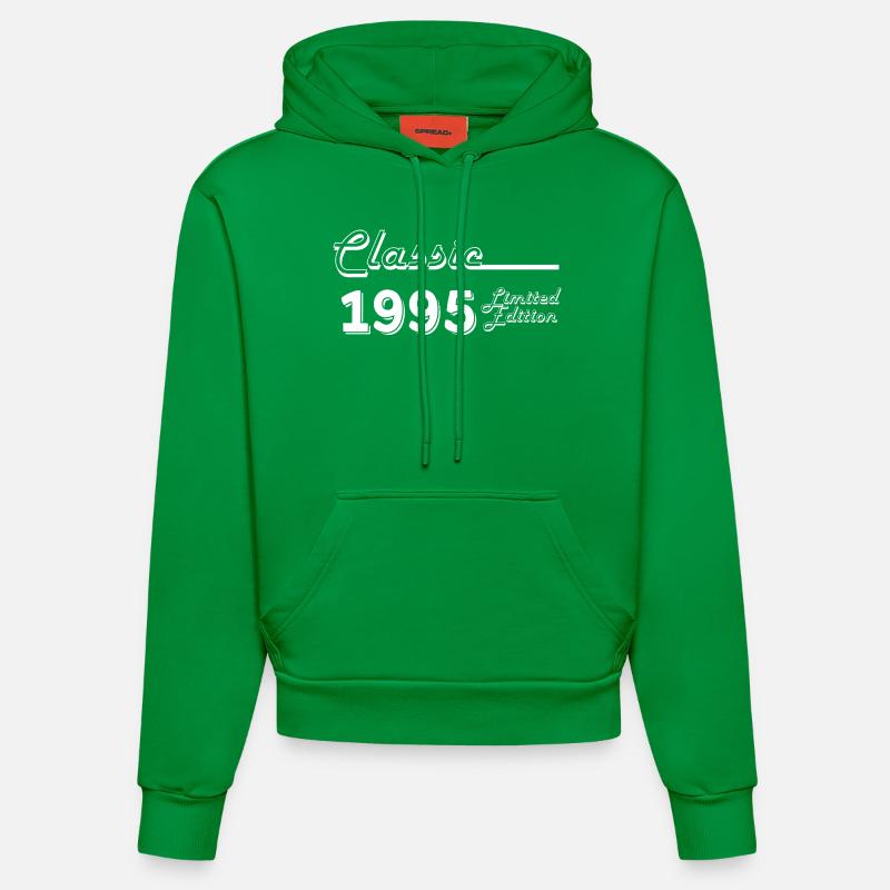 Classic 1995 édition limitée - Sweat à capuche bio ajusté fabriqué en UE - City Green