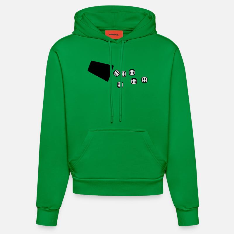 wuerfeln_6er_2c - Sweat à capuche bio ajusté fabriqué en UE - City Green