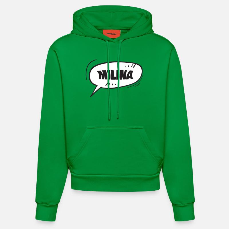 Milina - Sweat à capuche bio ajusté fabriqué en UE - City Green