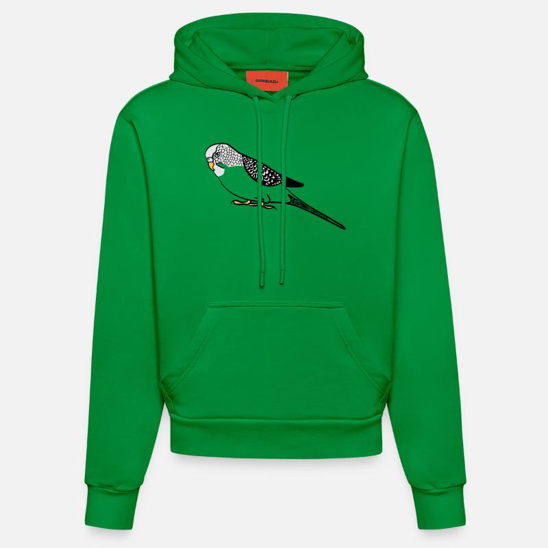 perruche - Sweat à capuche bio ajusté fabriqué en UE - City Green