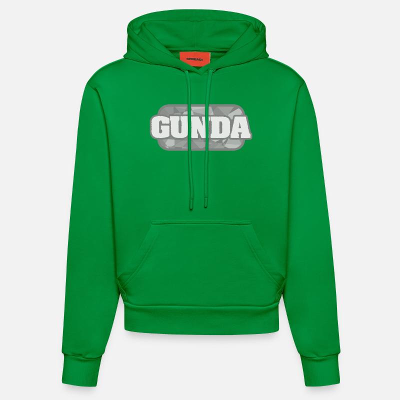 Gunda - Sweat à capuche bio ajusté fabriqué en UE - City Green