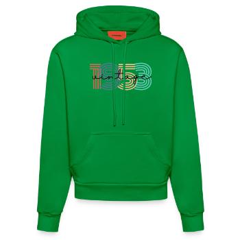 1953 Vintage Retro - Organic Fitted Hoodie Made in EU - City Green - Vorne