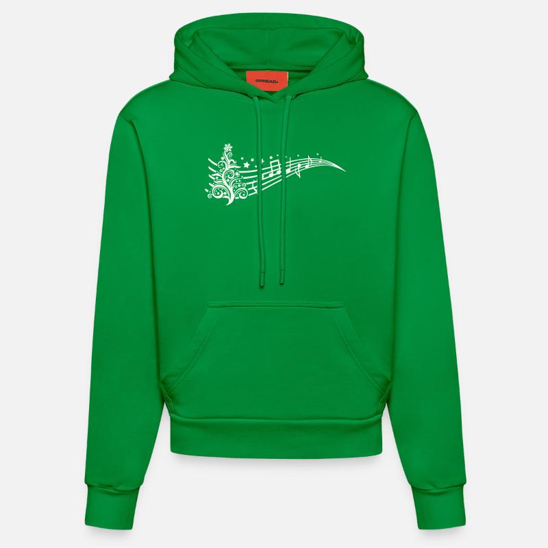 Partitions de Noël - Sweat à capuche bio ajusté fabriqué en UE - City Green