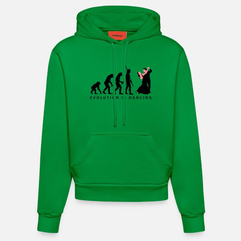 evolution_tanzpaar_b_2c - Sweat à capuche bio ajusté fabriqué en UE - City Green