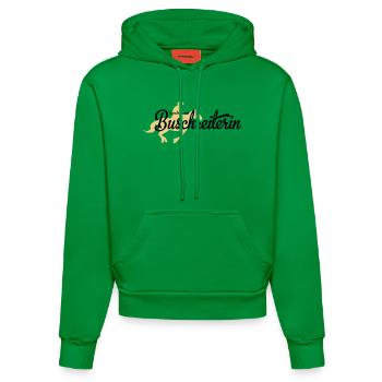ride - Organic Fitted Hoodie Made in EU - City Green - Front