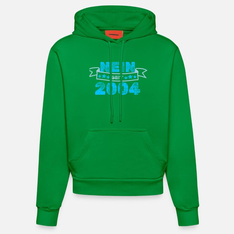 Jamais 2004 - Sweat à capuche bio ajusté fabriqué en UE - City Green