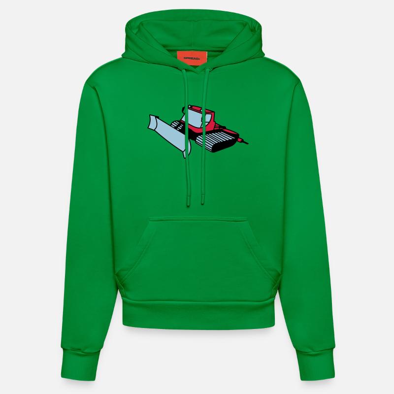 dameuse - Sweat à capuche bio ajusté fabriqué en UE - City Green