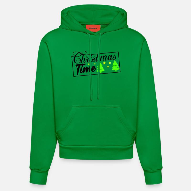 Période de Noël - Sweat à capuche bio ajusté fabriqué en UE - City Green