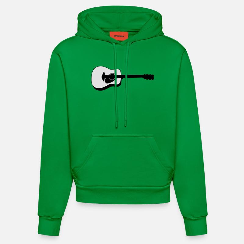 guitare - Sweat à capuche bio ajusté fabriqué en UE - City Green