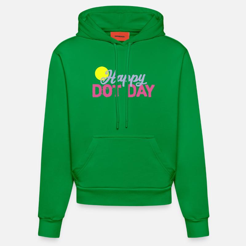 Points jour comme soleil - Sweat à capuche bio ajusté fabriqué en UE - City Green