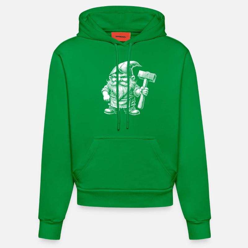 Forgeron - Sweat à capuche bio ajusté fabriqué en UE - City Green