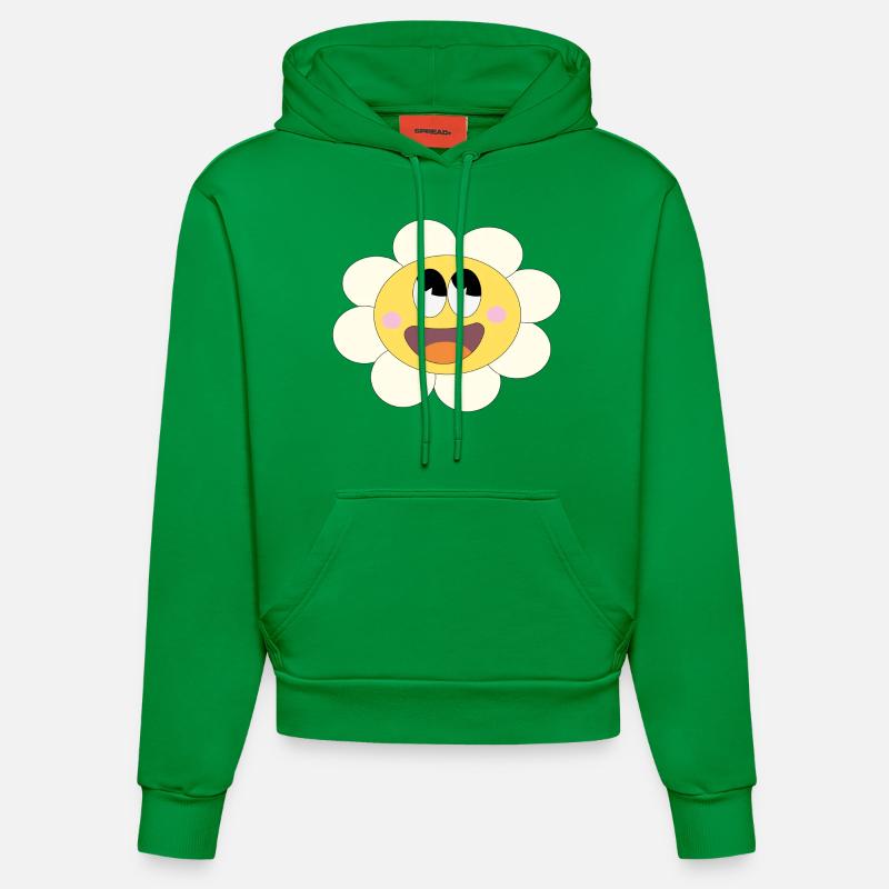 Jolie petite fleur ! - Sweat à capuche bio ajusté fabriqué en UE - City Green