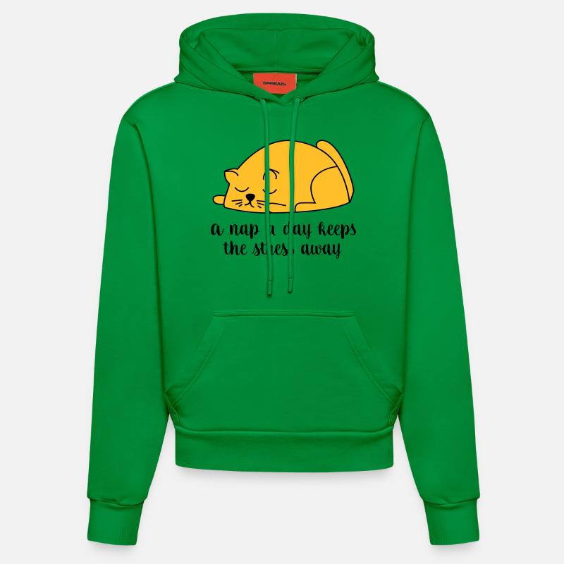 dormir - Sweat à capuche bio ajusté fabriqué en UE - City Green