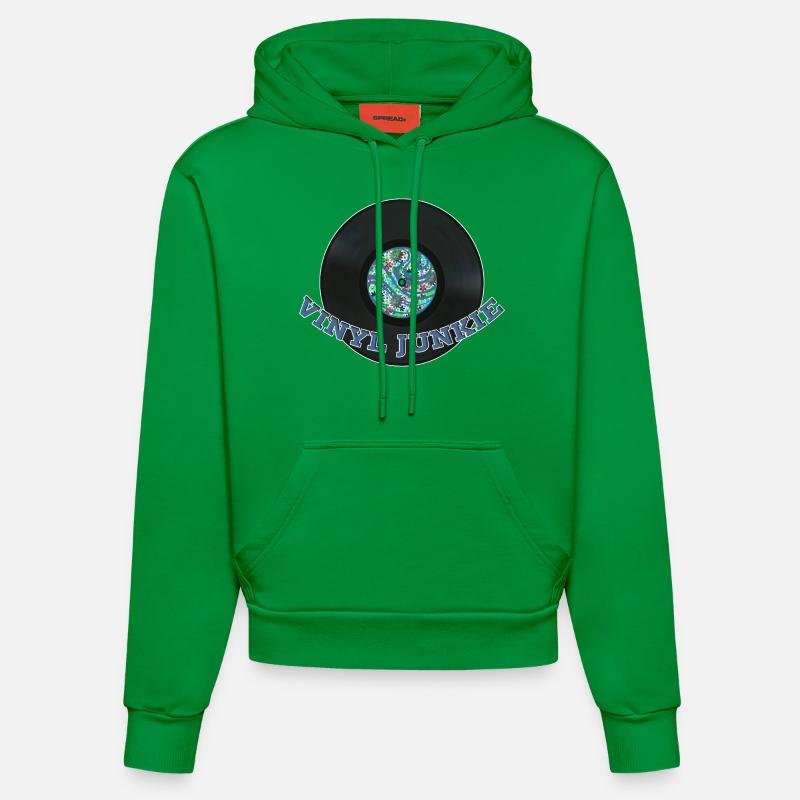 Drogué de vinyle - Sweat à capuche bio ajusté fabriqué en UE - City Green