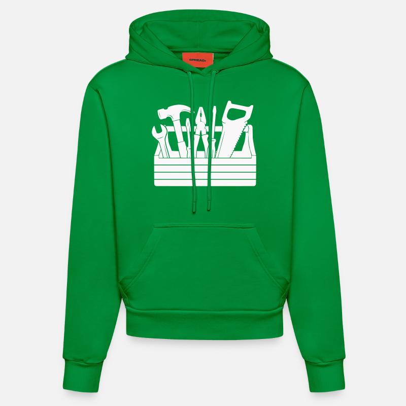 toolbox - Sweat à capuche bio ajusté fabriqué en UE - City Green
