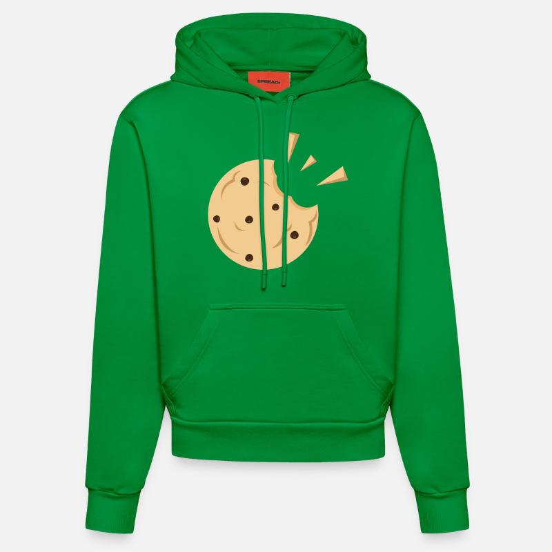 Biscuits mordus Cadeau - Sweat à capuche bio ajusté fabriqué en UE - City Green