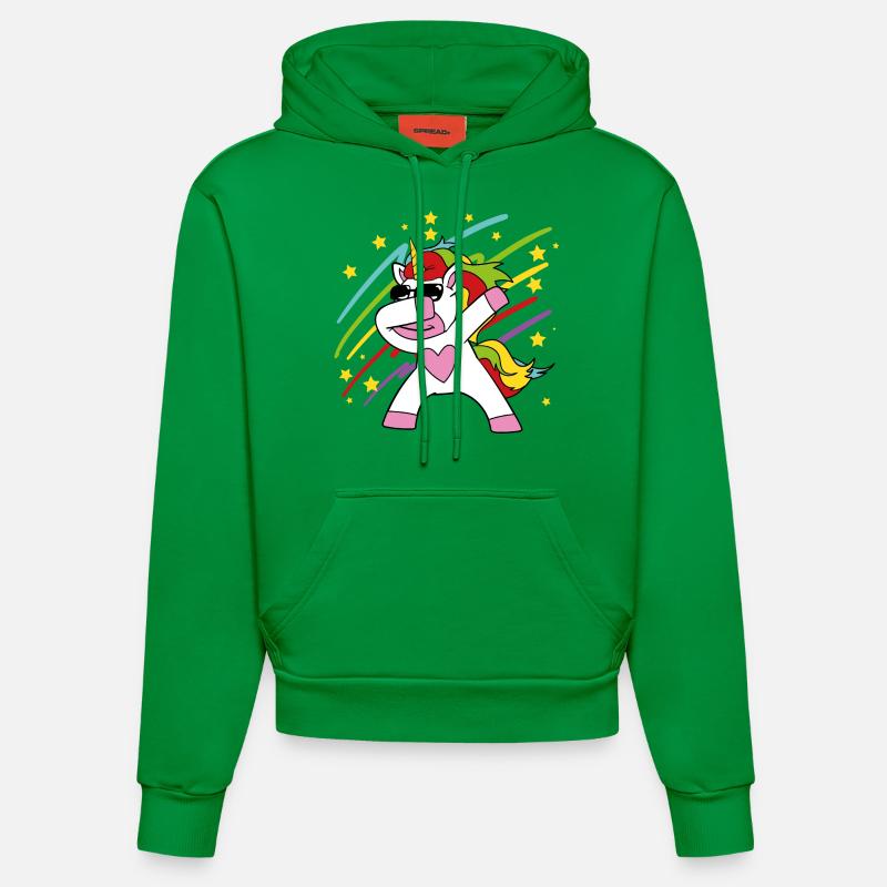 Tamponner, licorne - Sweat à capuche bio ajusté fabriqué en UE - City Green