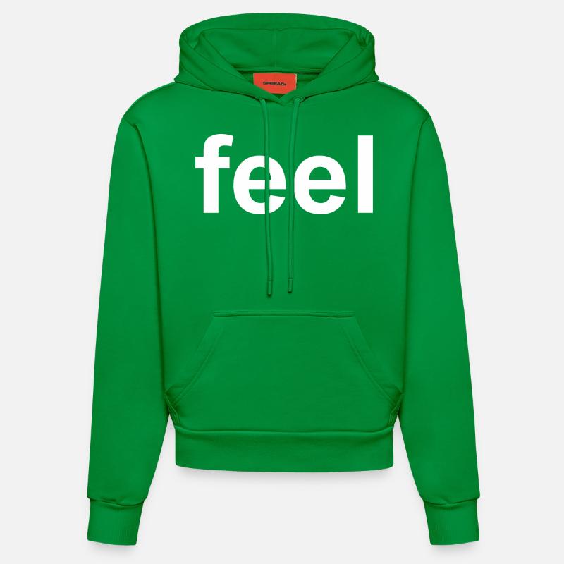 Ressentez la citation - Sweat à capuche bio ajusté fabriqué en UE - City Green