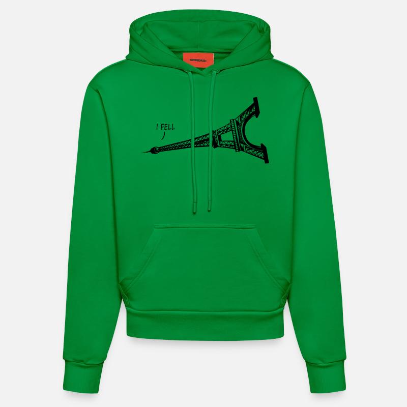 Je suis tombé Graphique - Sweat à capuche bio ajusté fabriqué en UE - City Green