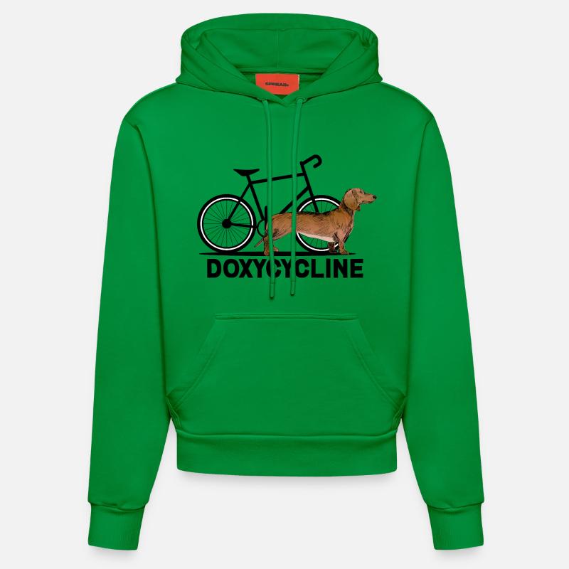 Doxycycline grappige Teckel Cyclus - Sweat à capuche bio ajusté fabriqué en UE - City Green