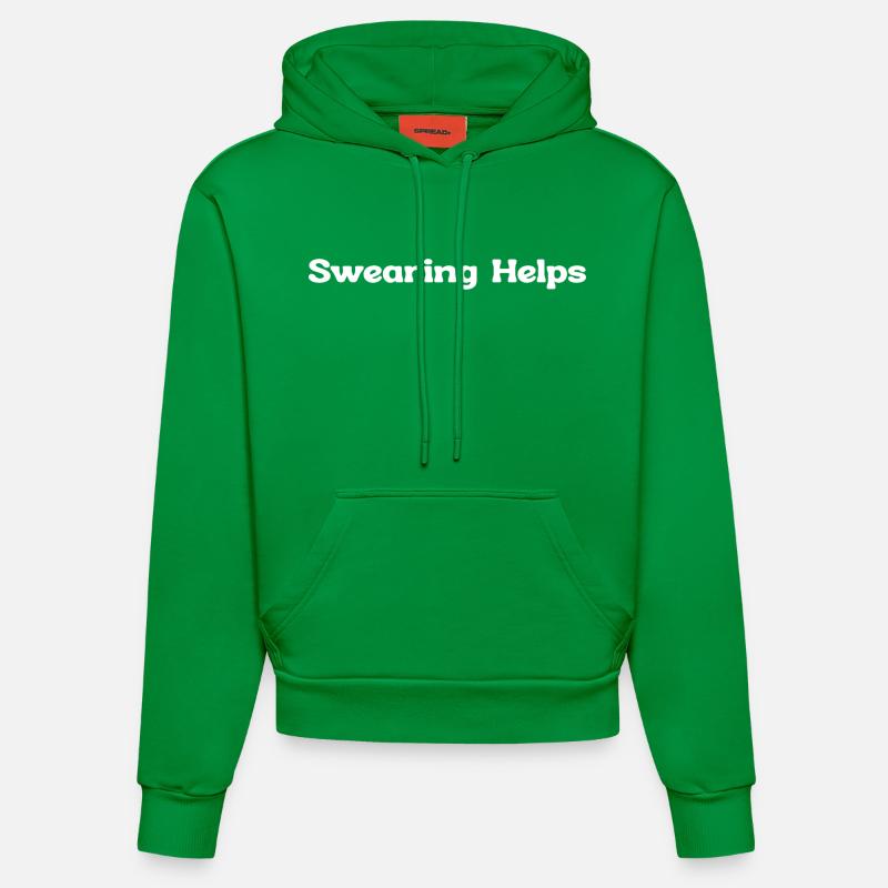 Les jurons sarcastiques aident - Sweat à capuche bio ajusté fabriqué en UE - City Green