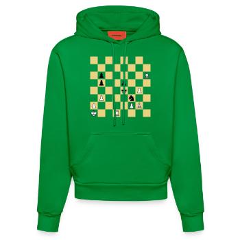 Das indische Problem (1845) - Organic Fitted Hoodie Made in EU - City Green - Vorne